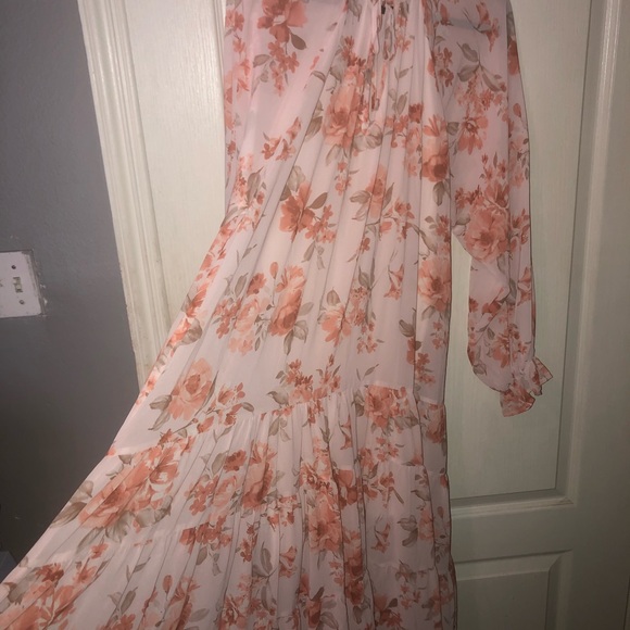 Peach love California bohemian maxi dress blush size s preloved - Picture 4 of 5